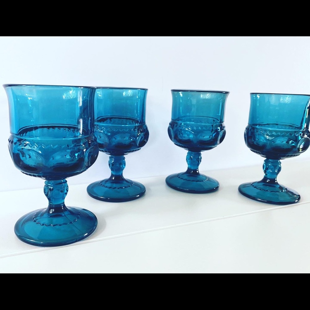 Mini blue goblets
